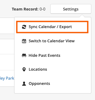 Teamsnap Calendar Sync  