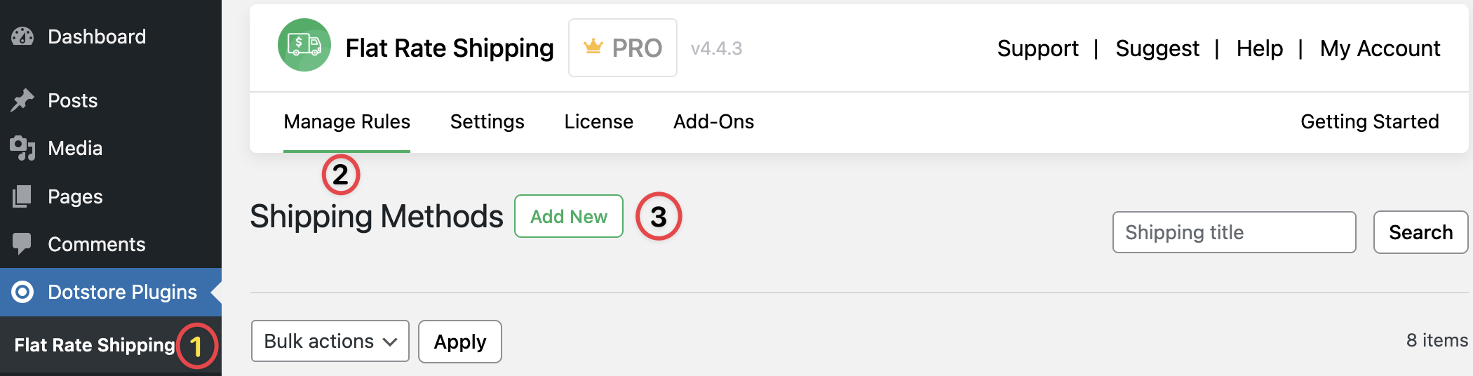 Create shipping method