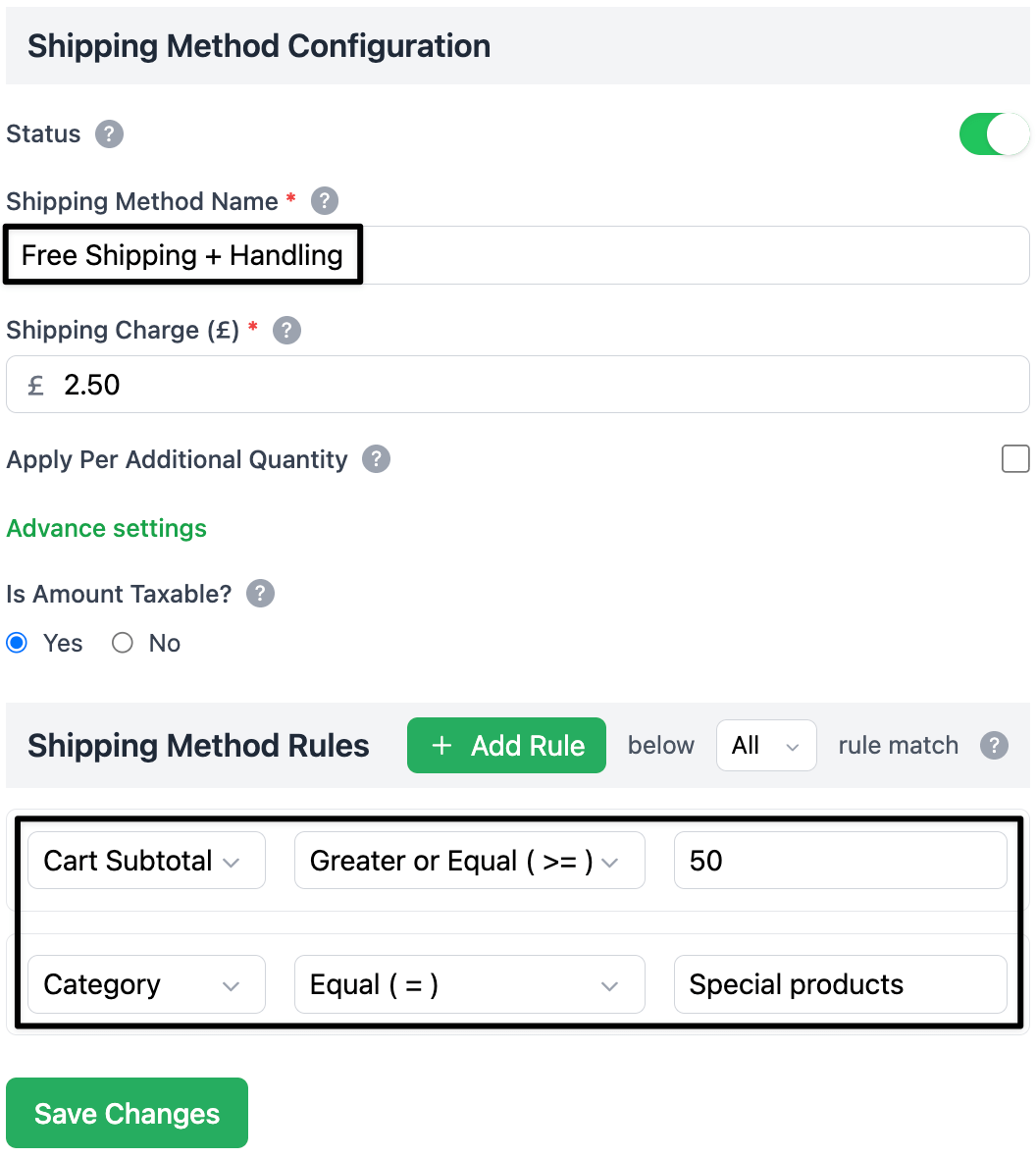 Free plus handling shipping fee