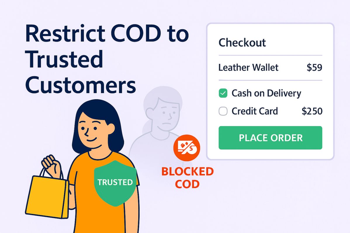 Ristrict COD to Trusted Customers only