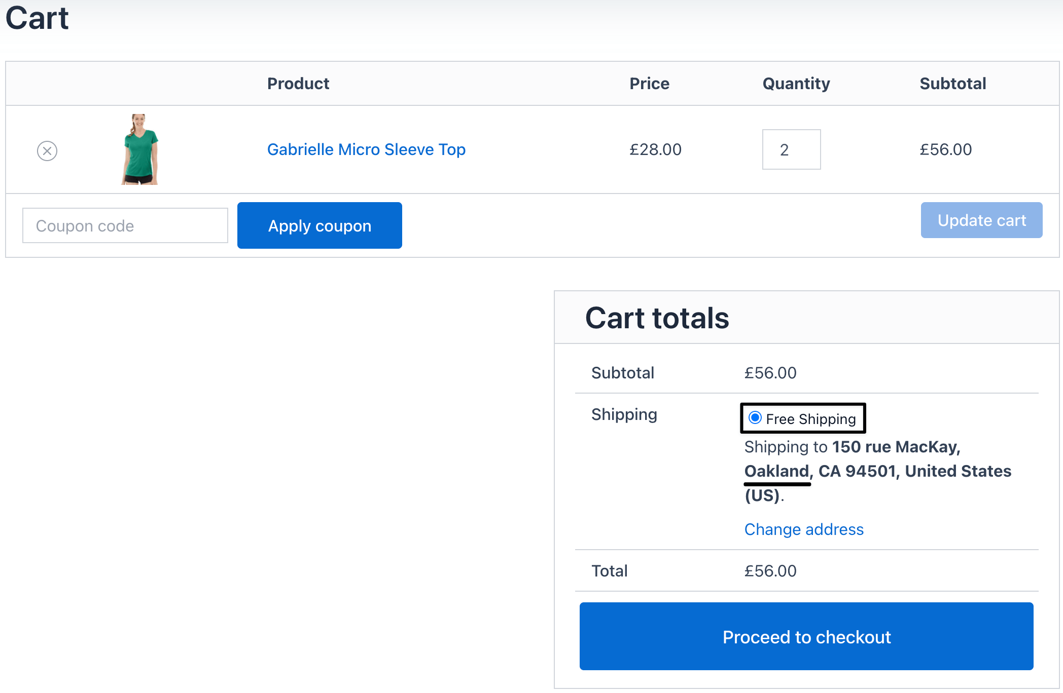 Oakland city based shipping method