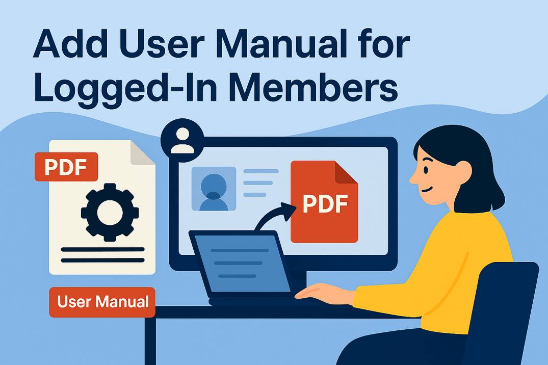 How to Add User Manual Attachments for Logged-In Members