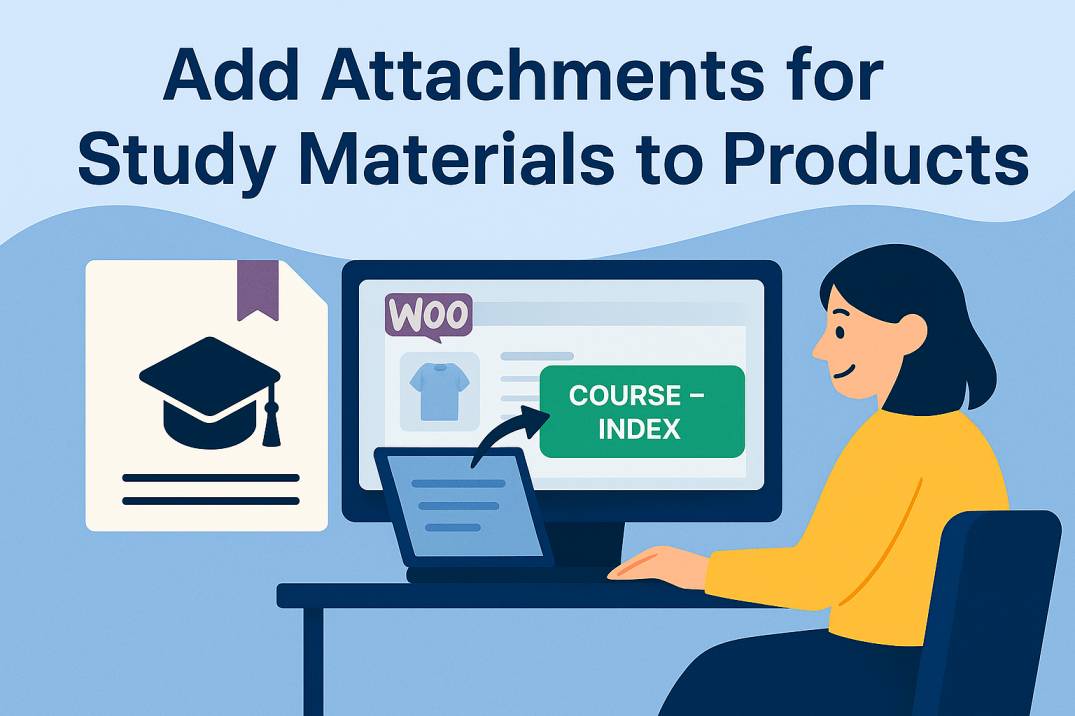 Add Attachments for Study Materials to Products