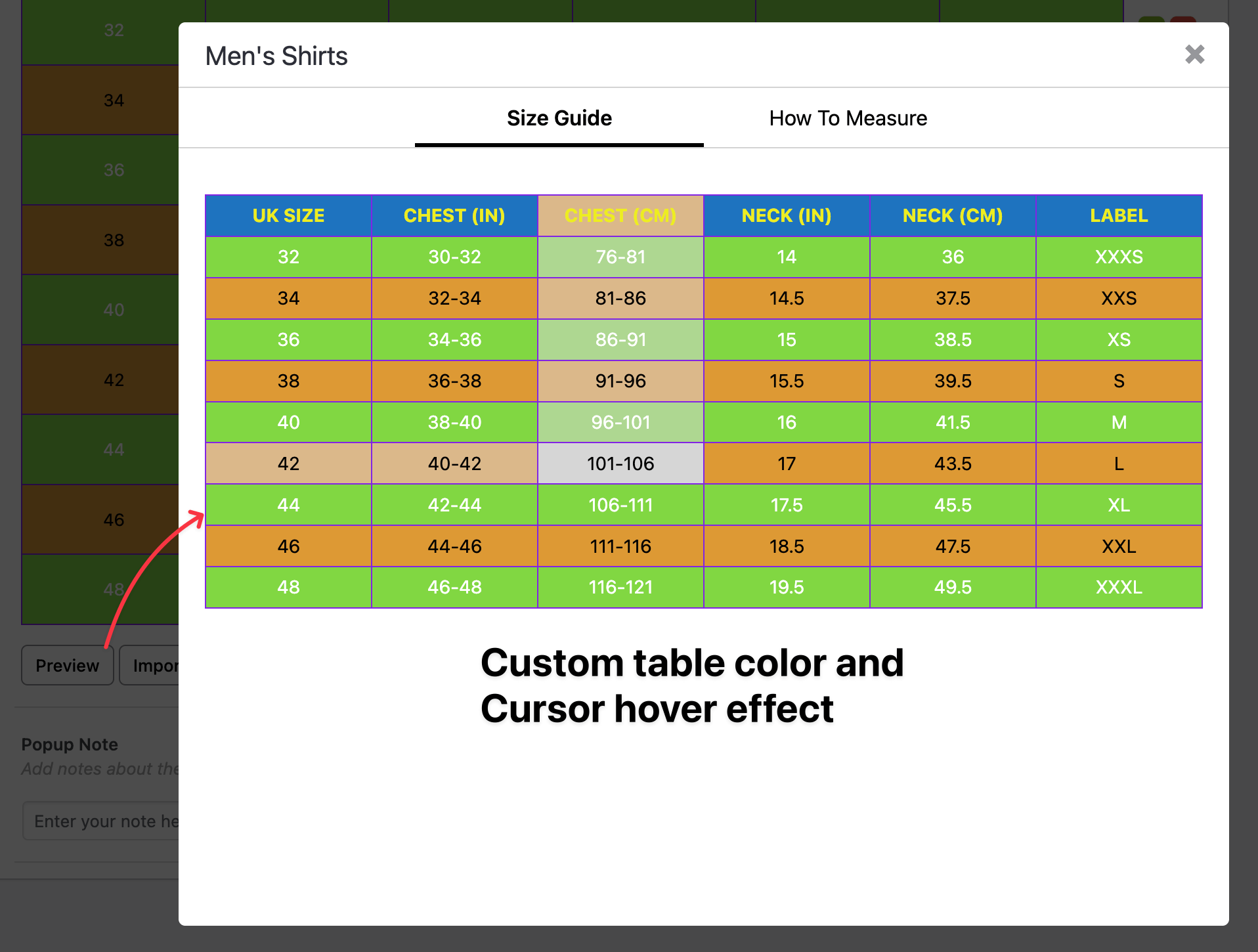 checkout preview after custom style