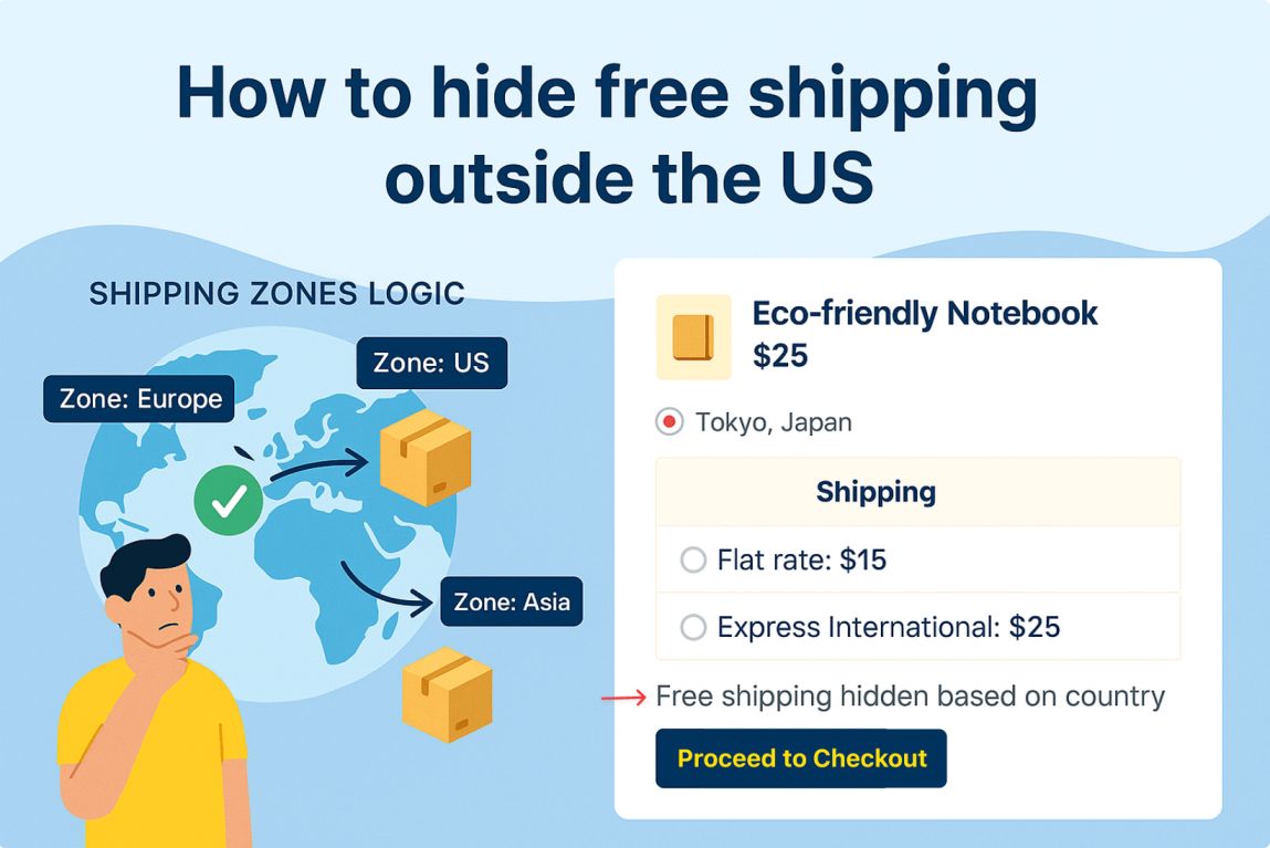 Hide free shipping outside US
