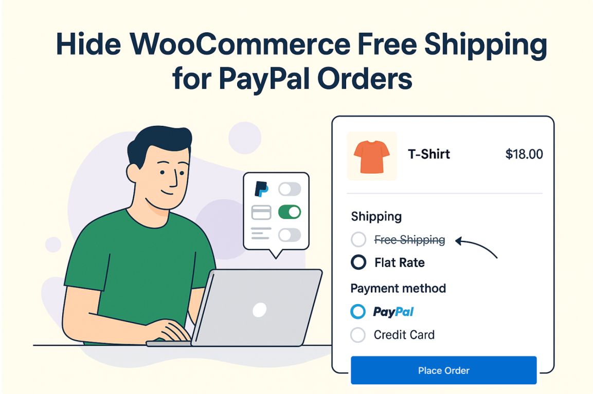hide free shipping for PayPal payment