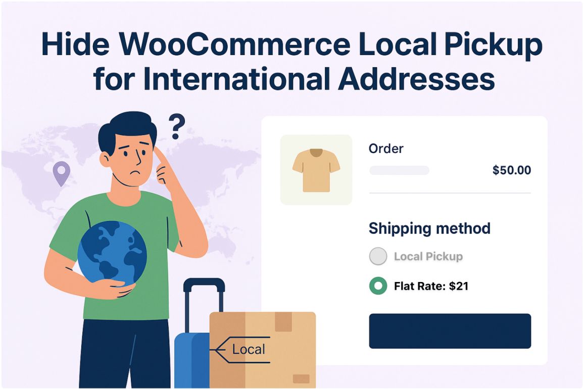 hide local pickup for international addresses