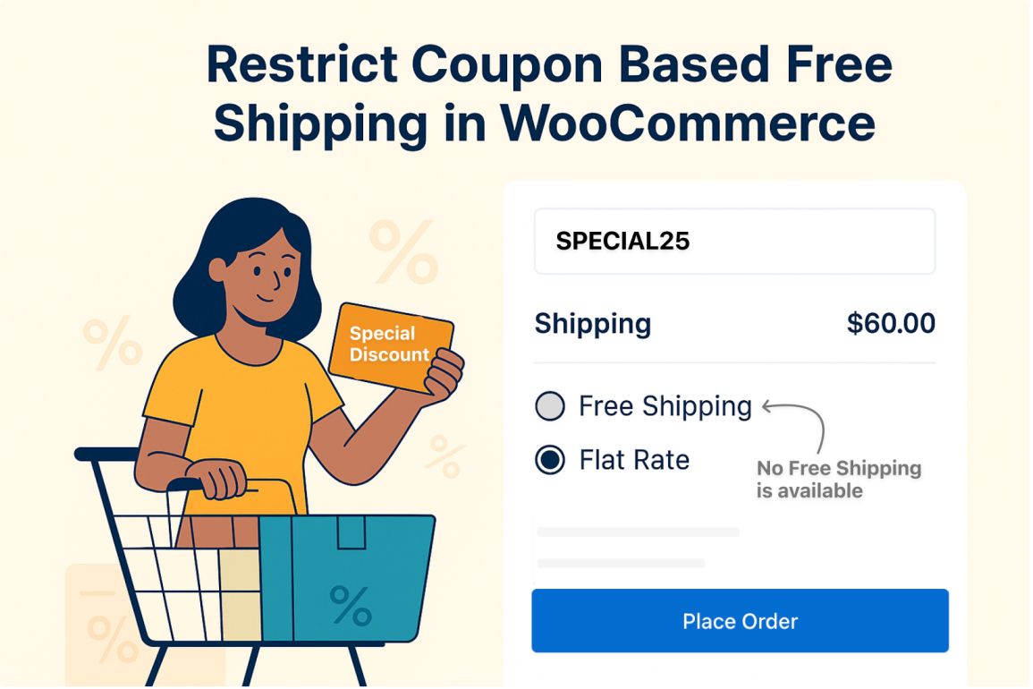 Hide shipping based on coupon code
