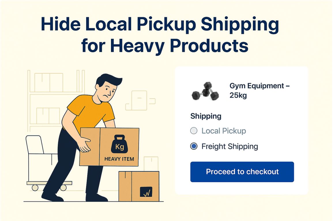 hide local pickup for heavy weight products banner