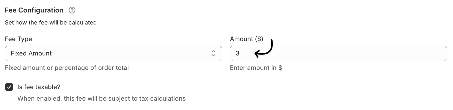product specific cost settings