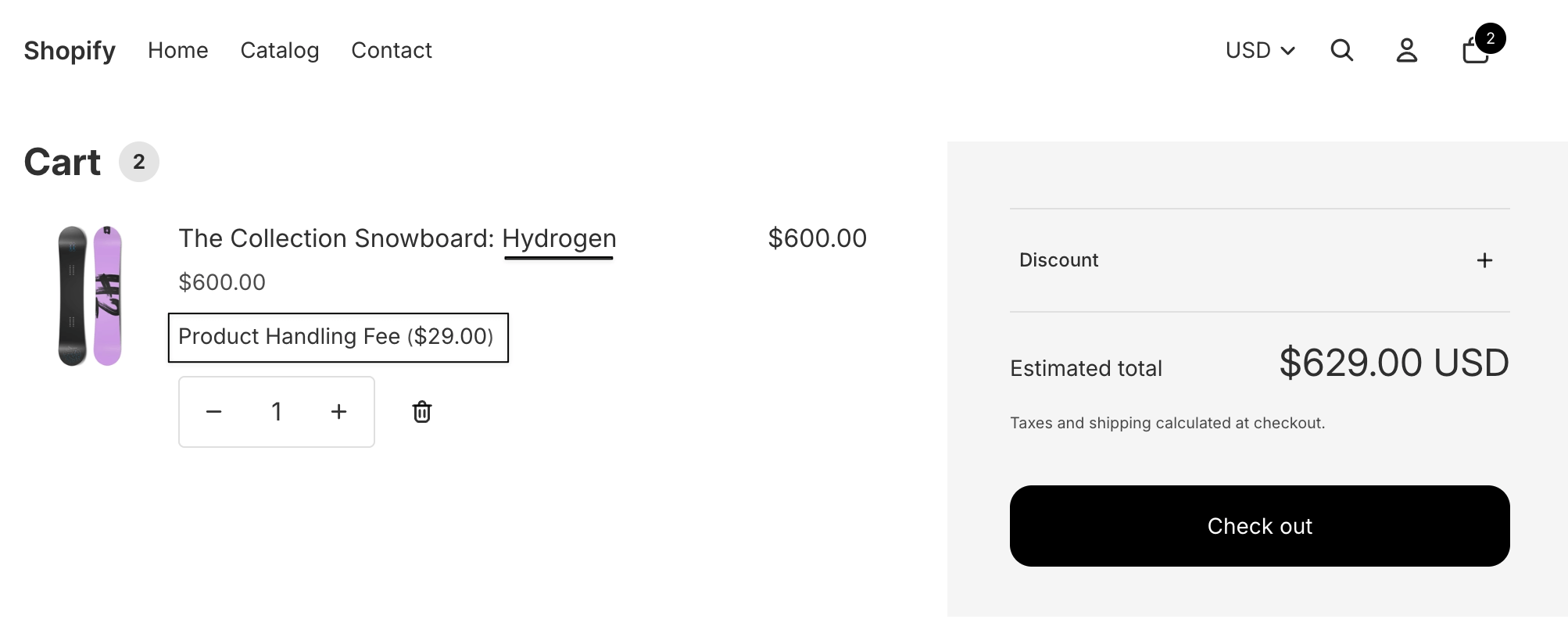 handling fees