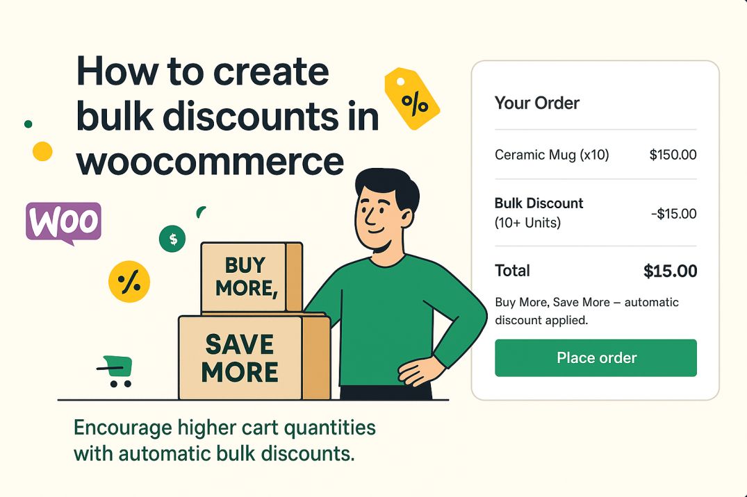 Bulk order discount banner