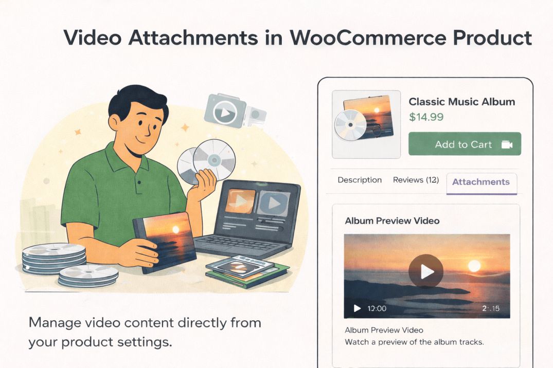 Video attachment banner