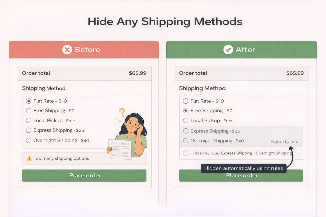 Hide any shipping method
