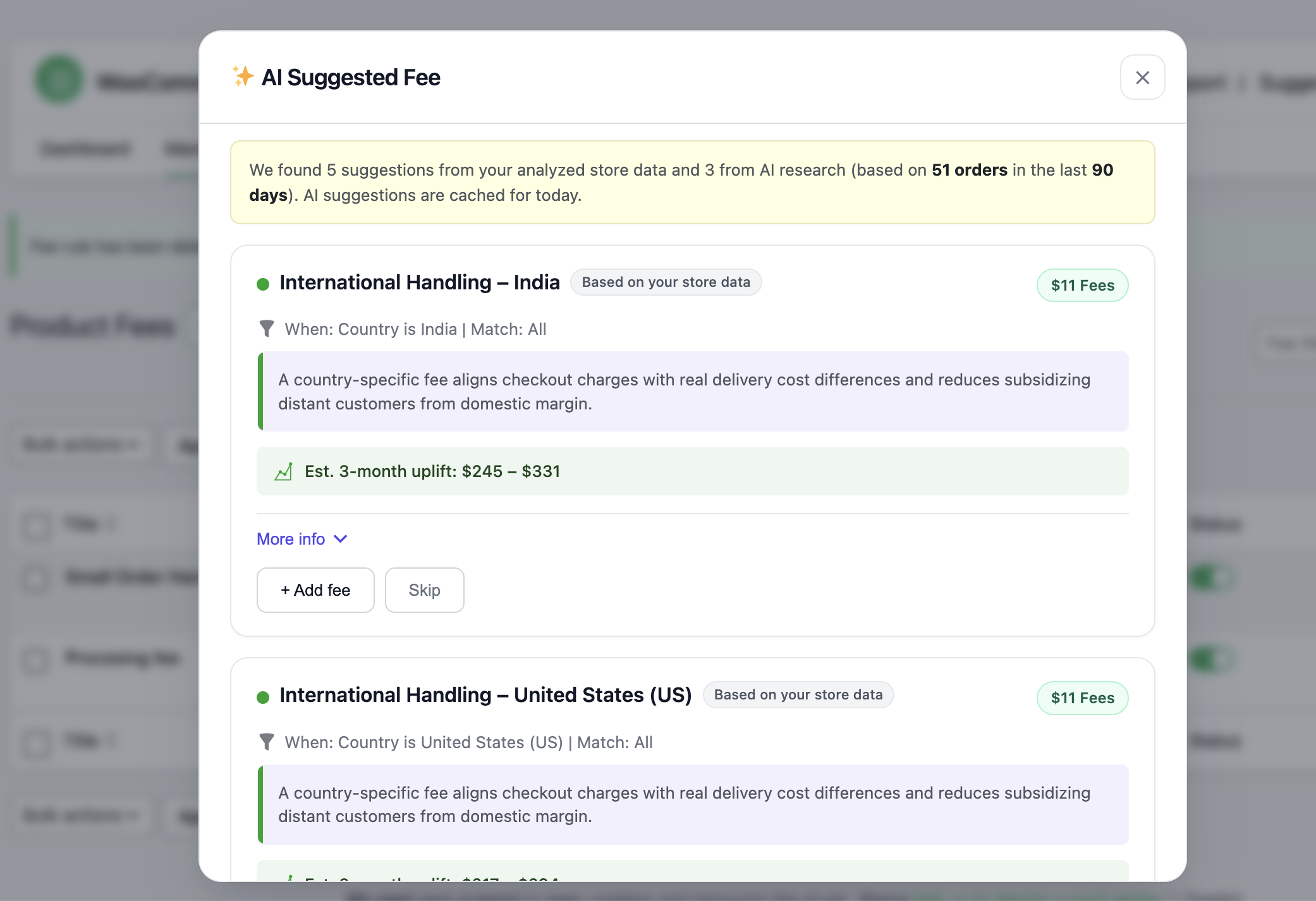 AI Generated Fees