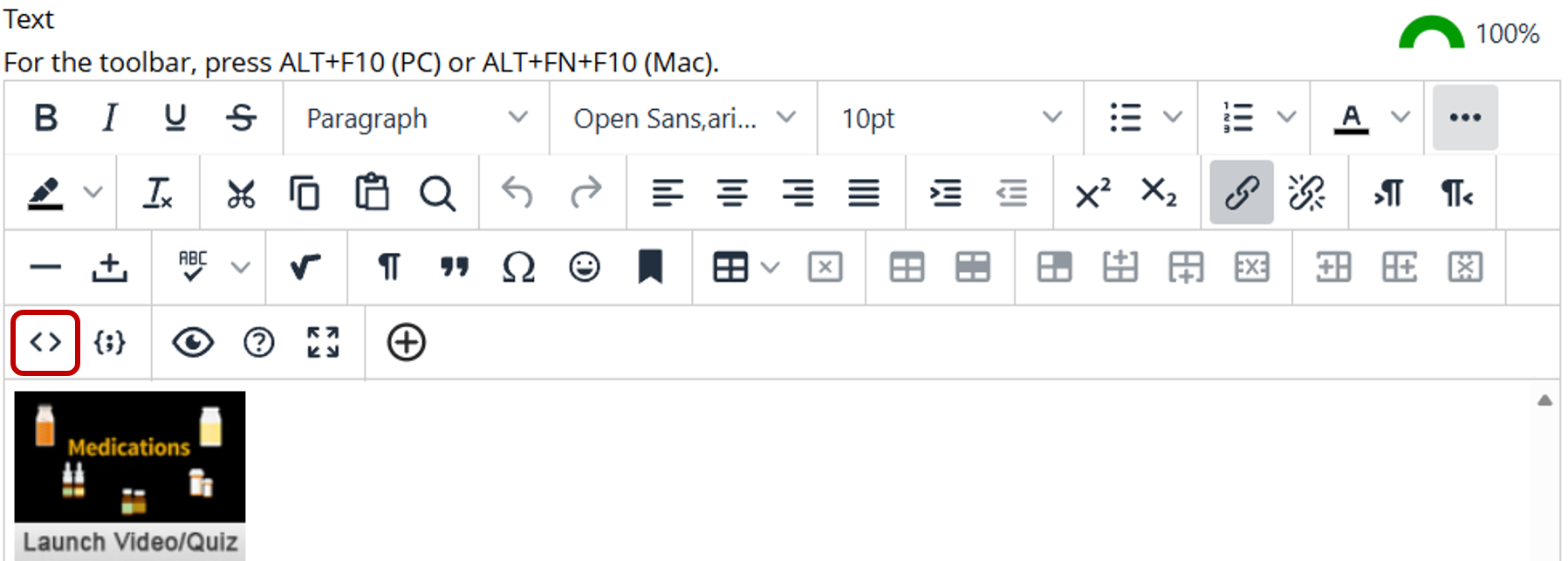 Red square around the Source Code option