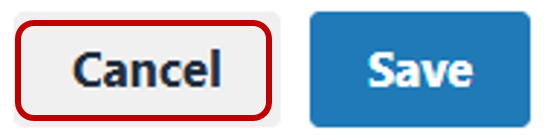 Red square around the cancel option