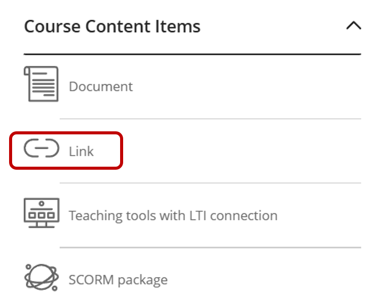 Red square around link option