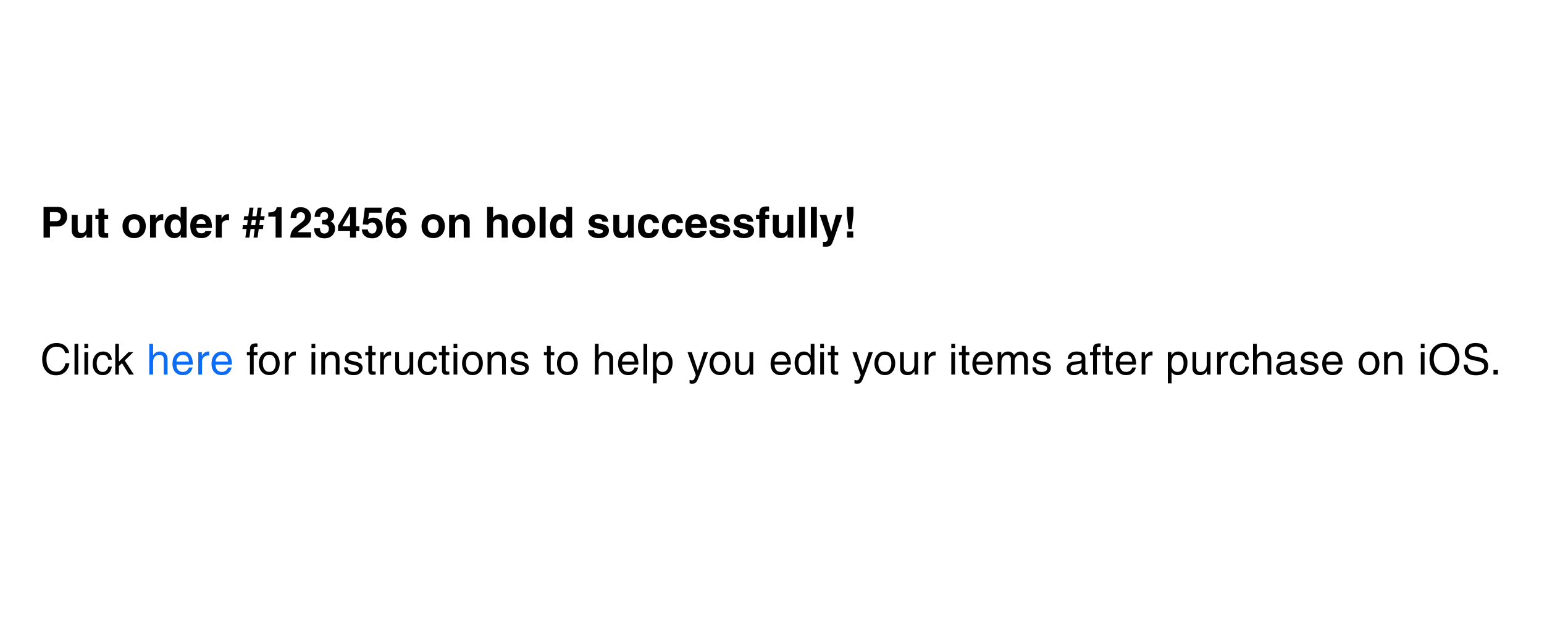 Photo showing confirmation of edits