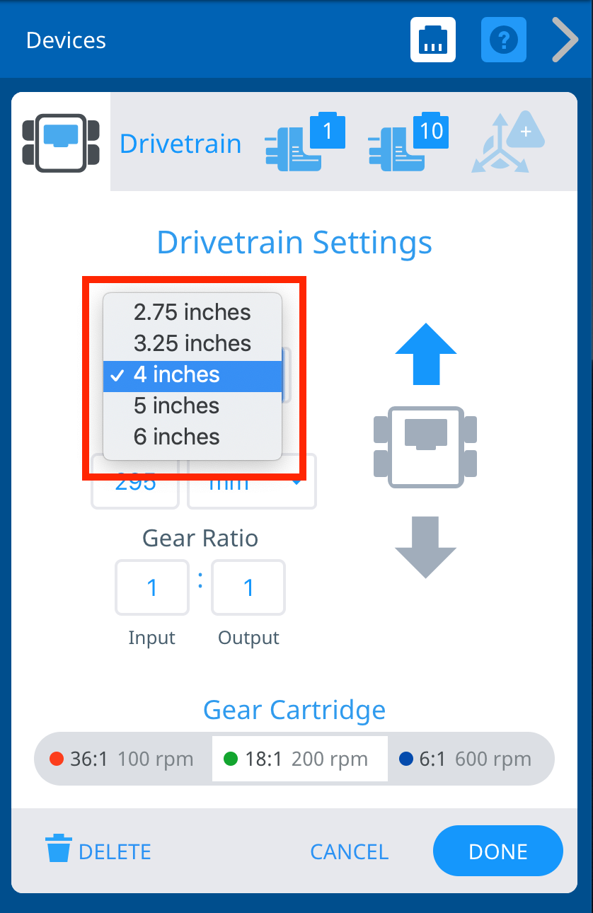 How to Configure a Drivetrain (No Gyro Sensor) VEXcode V5 Blocks