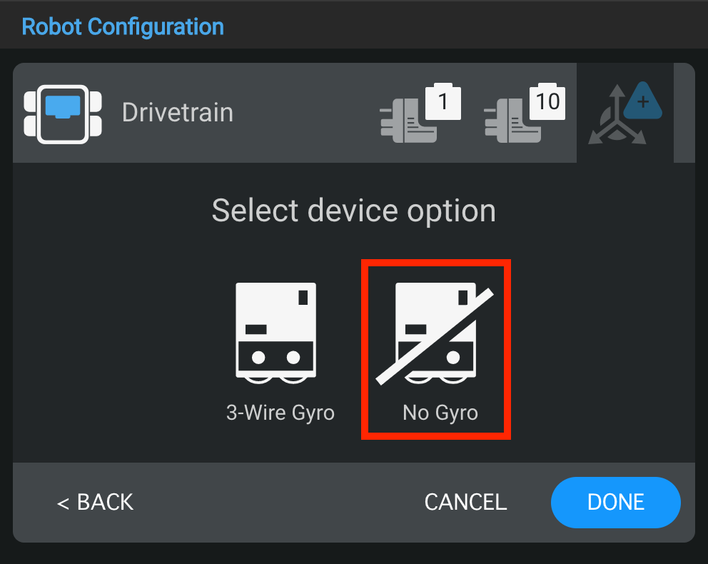 How to Configure a Drivetrain (No Gyro Sensor) VEXcode V5 Text VEX Robotics Knowledge Base