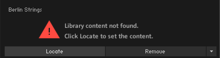 kontakt library not found