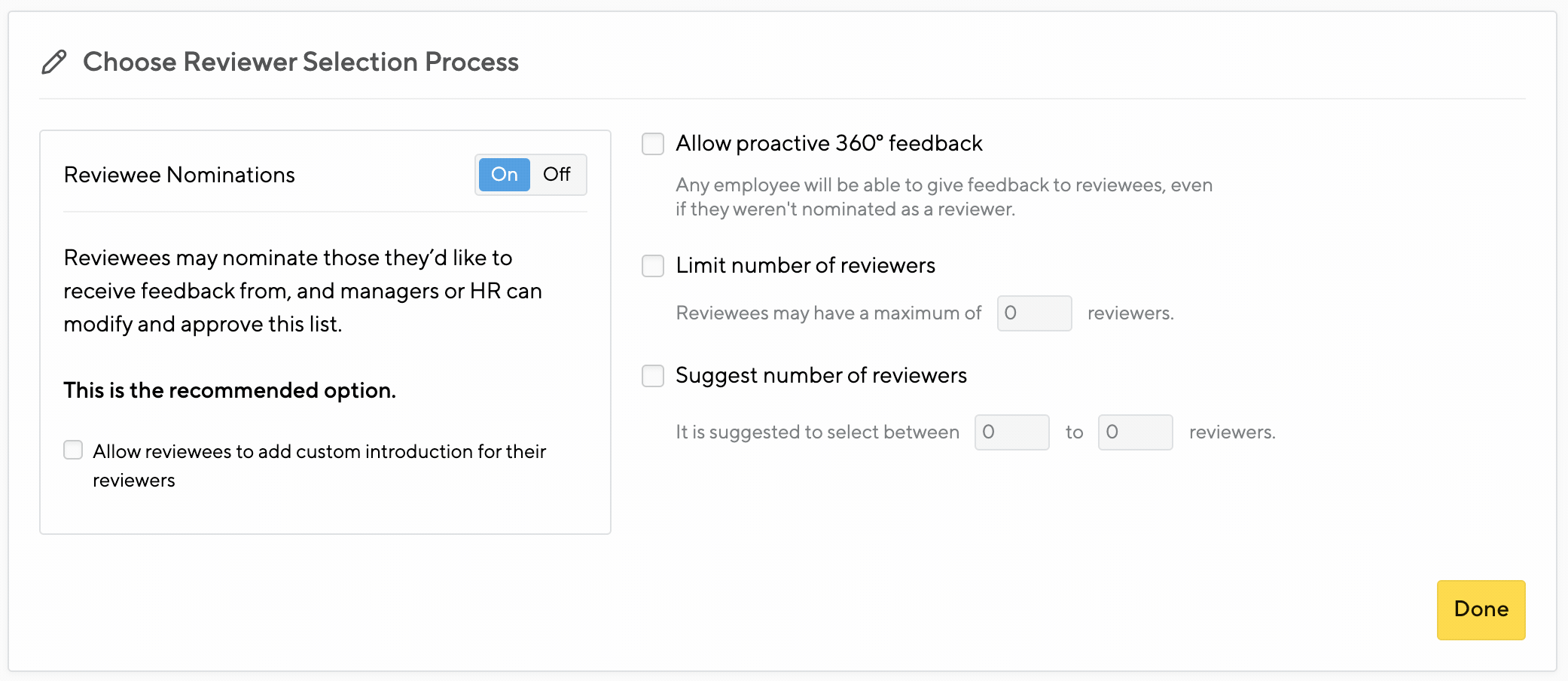 Proactive 360° Feedback Small Improvements