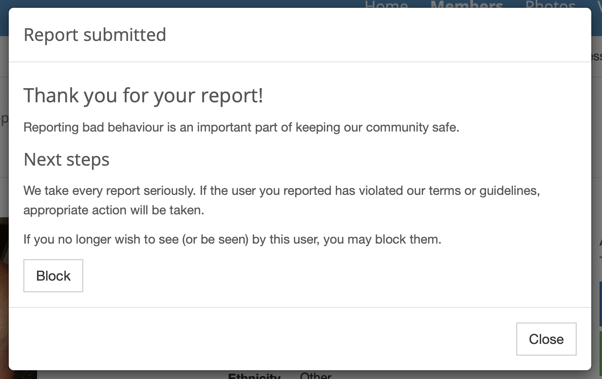 Reporting a user or piece of content - Diaper-BOIS Help Site