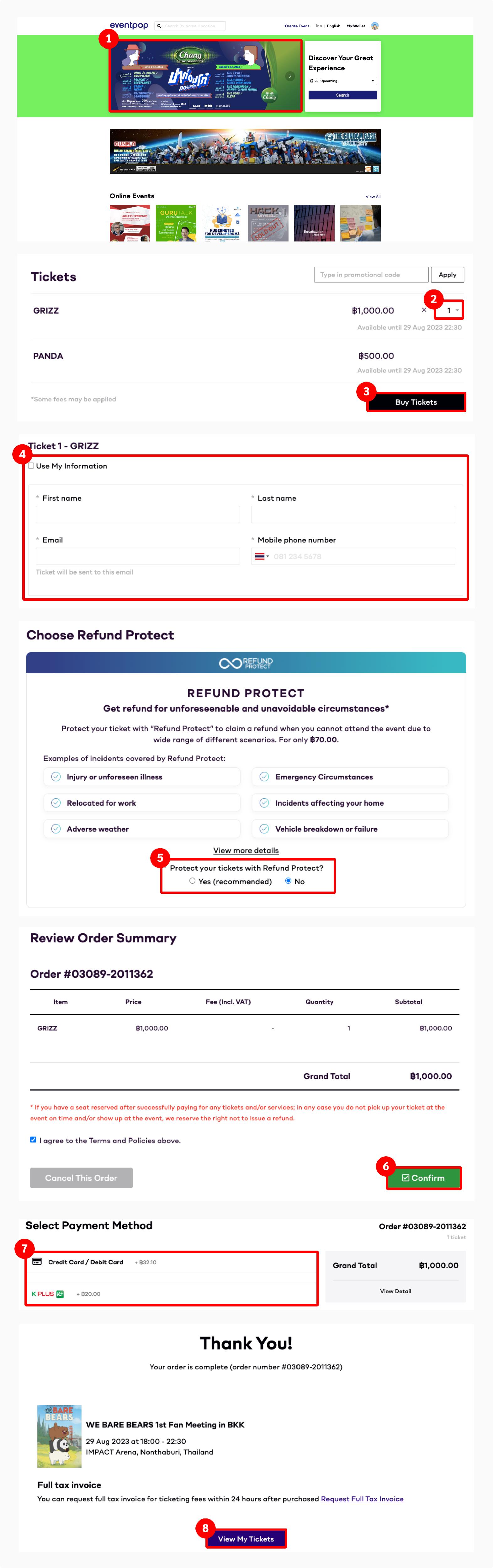 How to buy ETicket Eventpop Help Center English