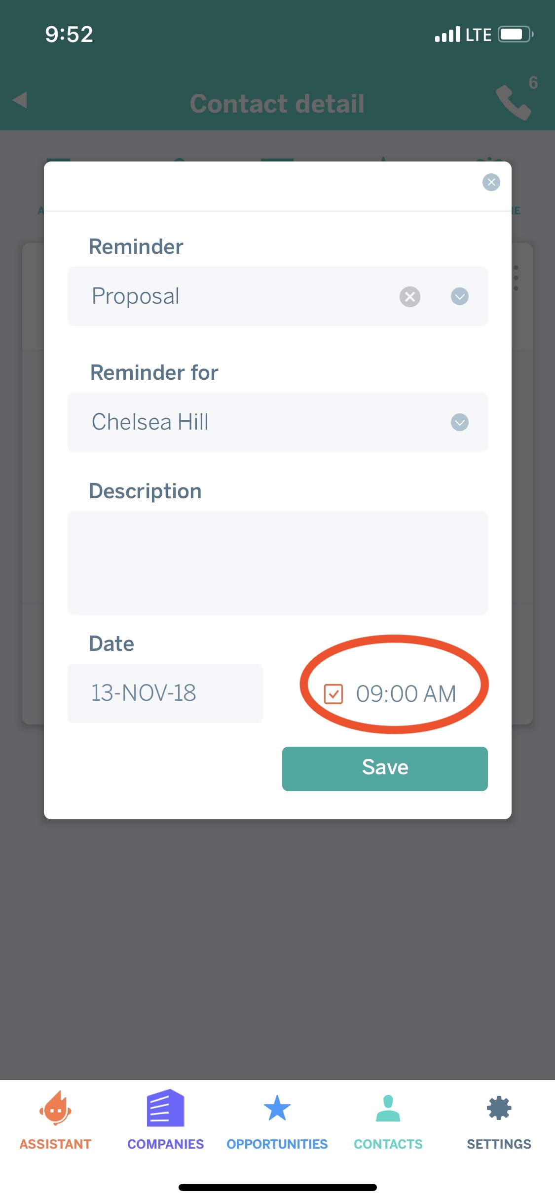 logging activity mobile app