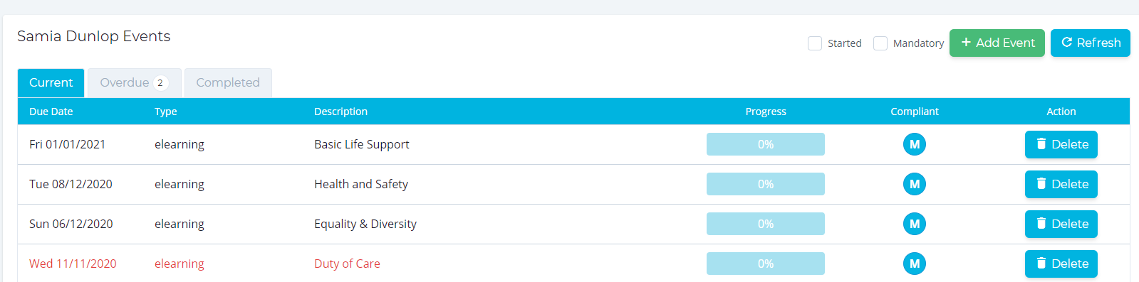 How To Add Events YourHippo Support Management