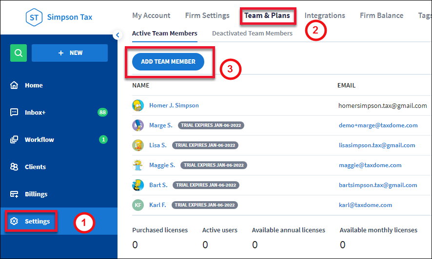 Adding a Team Member - TaxDome Help Center