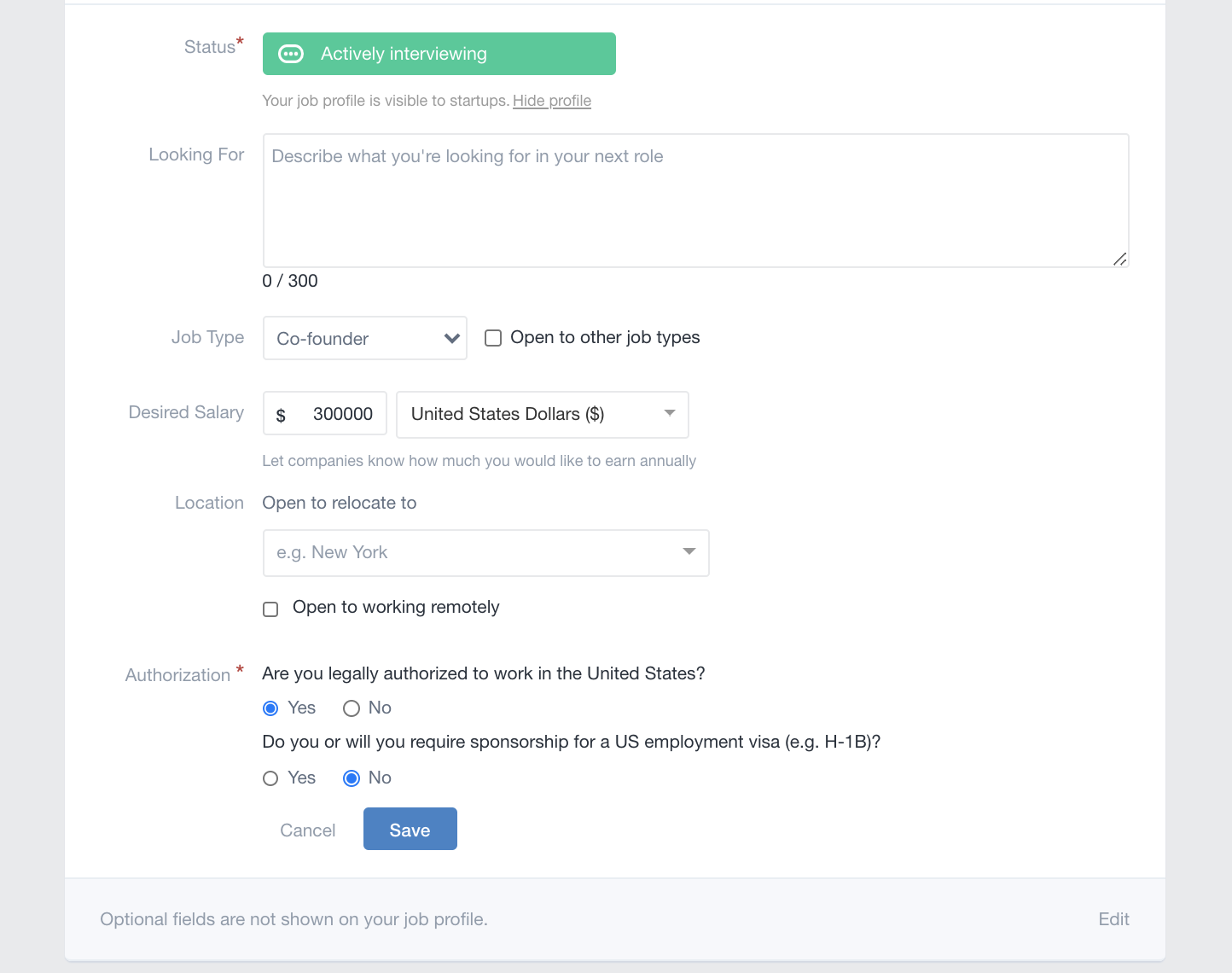 How Do I View Or Change My Visa Sponsorship Settings Angellist Help