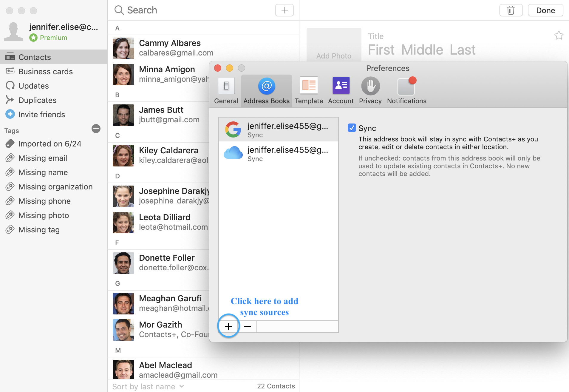 mac app for business contacts