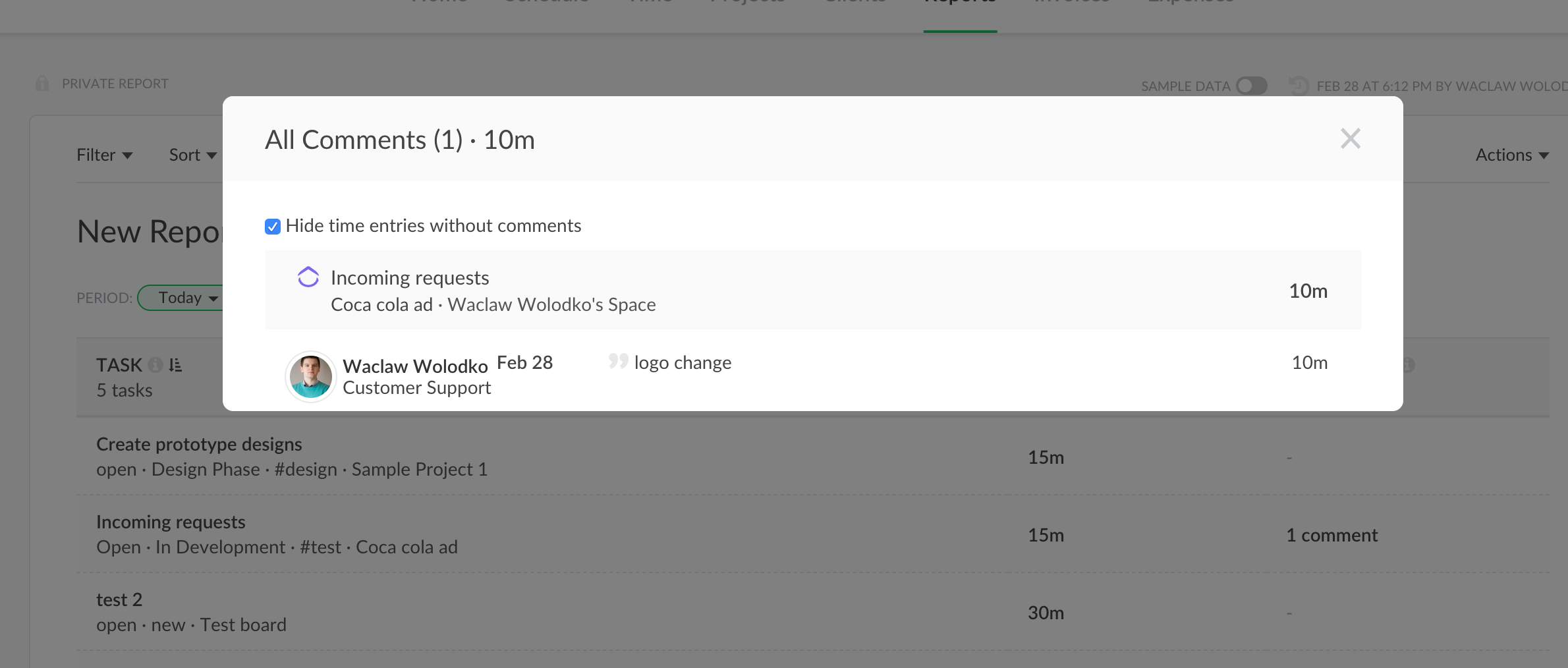 Task Comments How To Show Them In Reports And Invoices Everhour