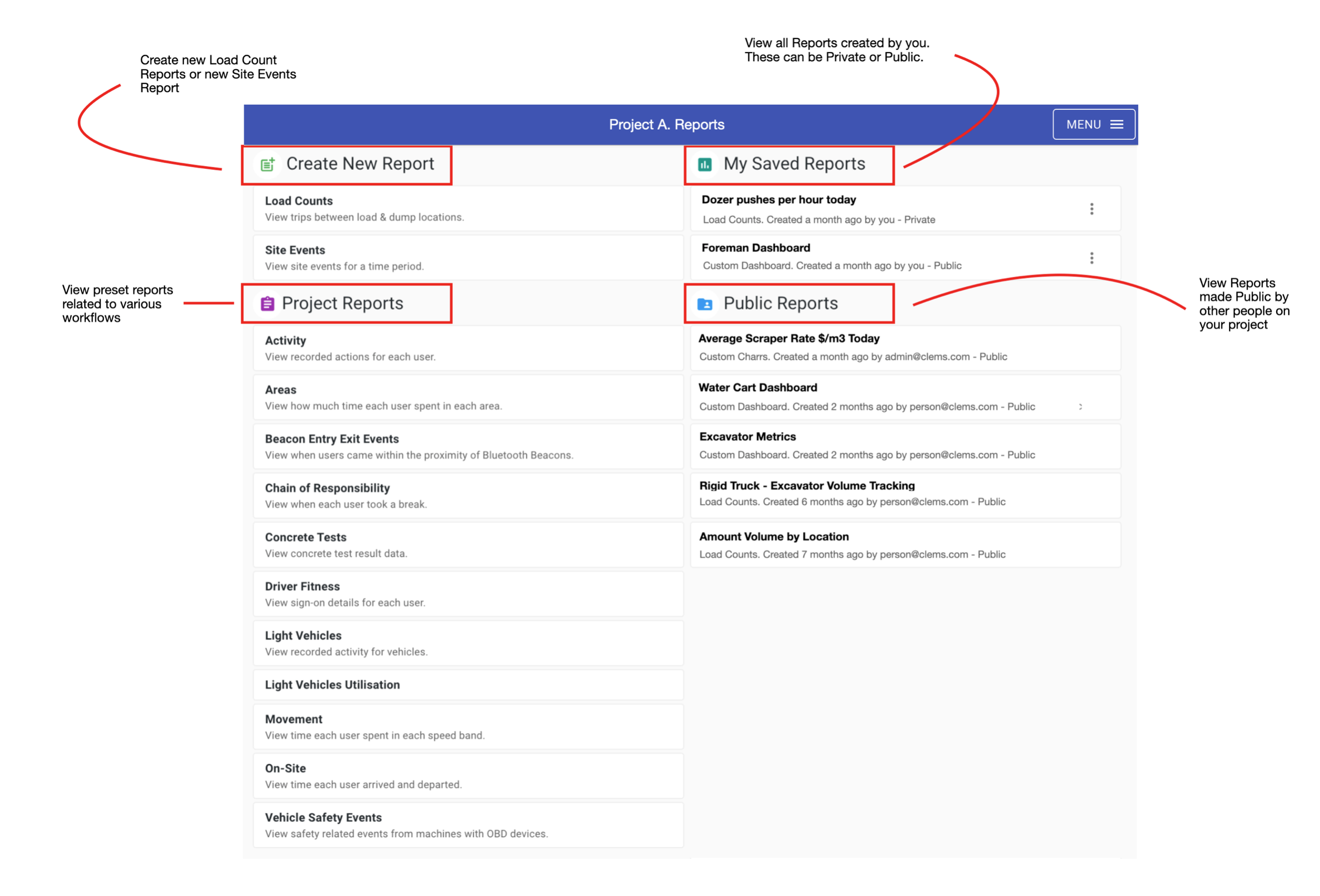 Load Count Reports - Virtual Superintendent Knowledge Base