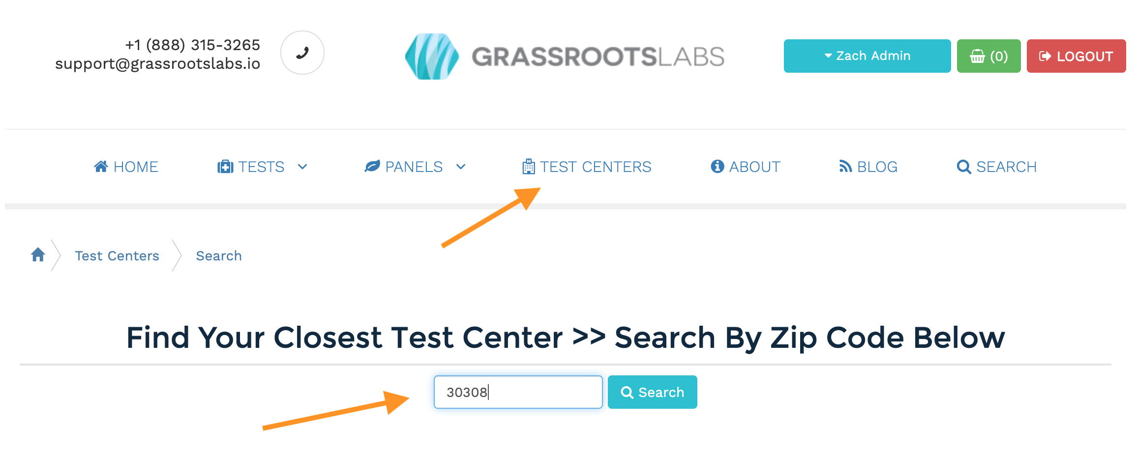 Step 4 Visit Your Local Test Center Grassroots Labs Help Center