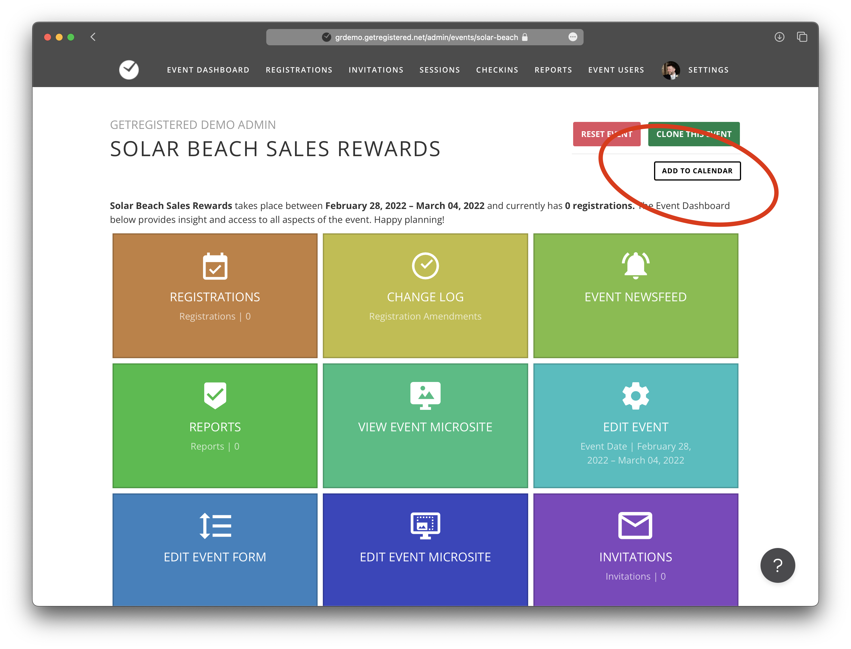 How do I add dates to my calendar? getregistered Knowledge Base