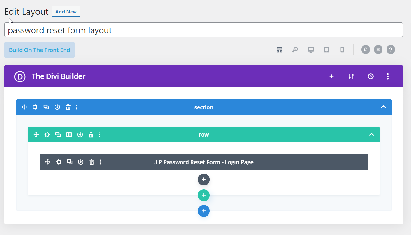 LP Password Reset Form How To Add Edit A Password Reset Form Divi
