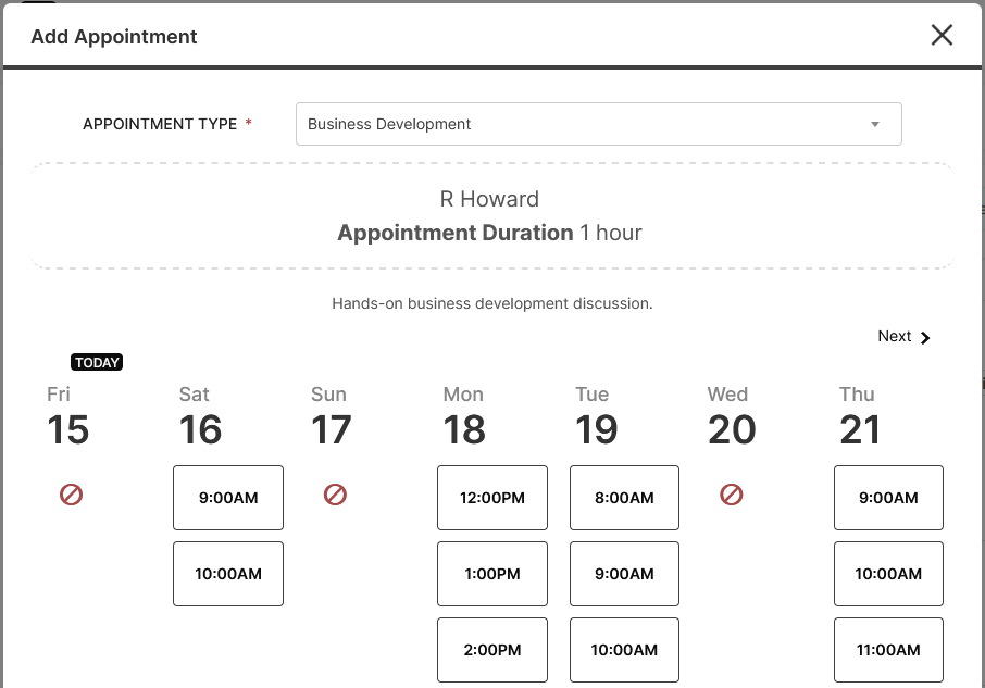 Schedule Appointment