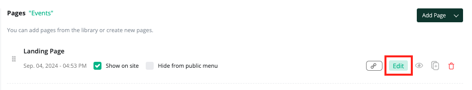Add an Events Page - AgentMethods Knowledge Base