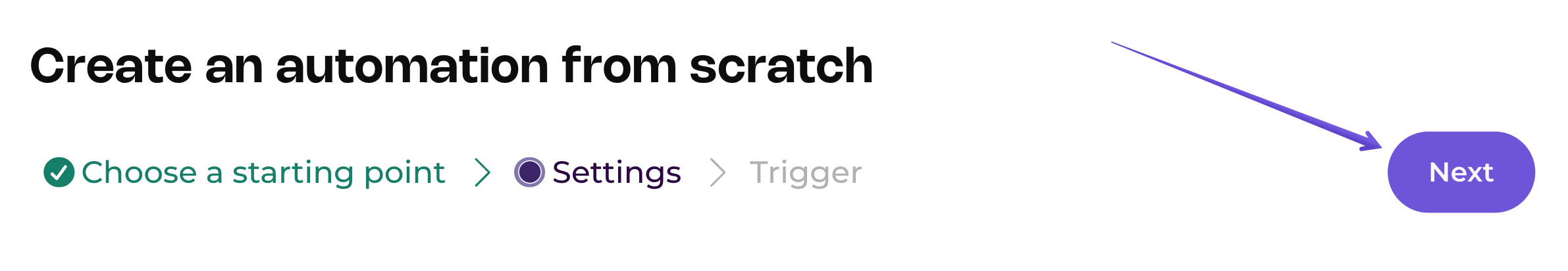Next button