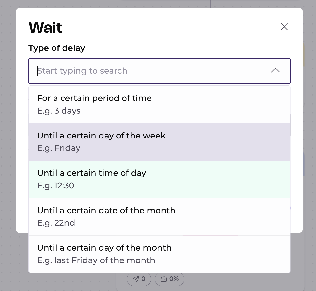 wait step until a certain time of day