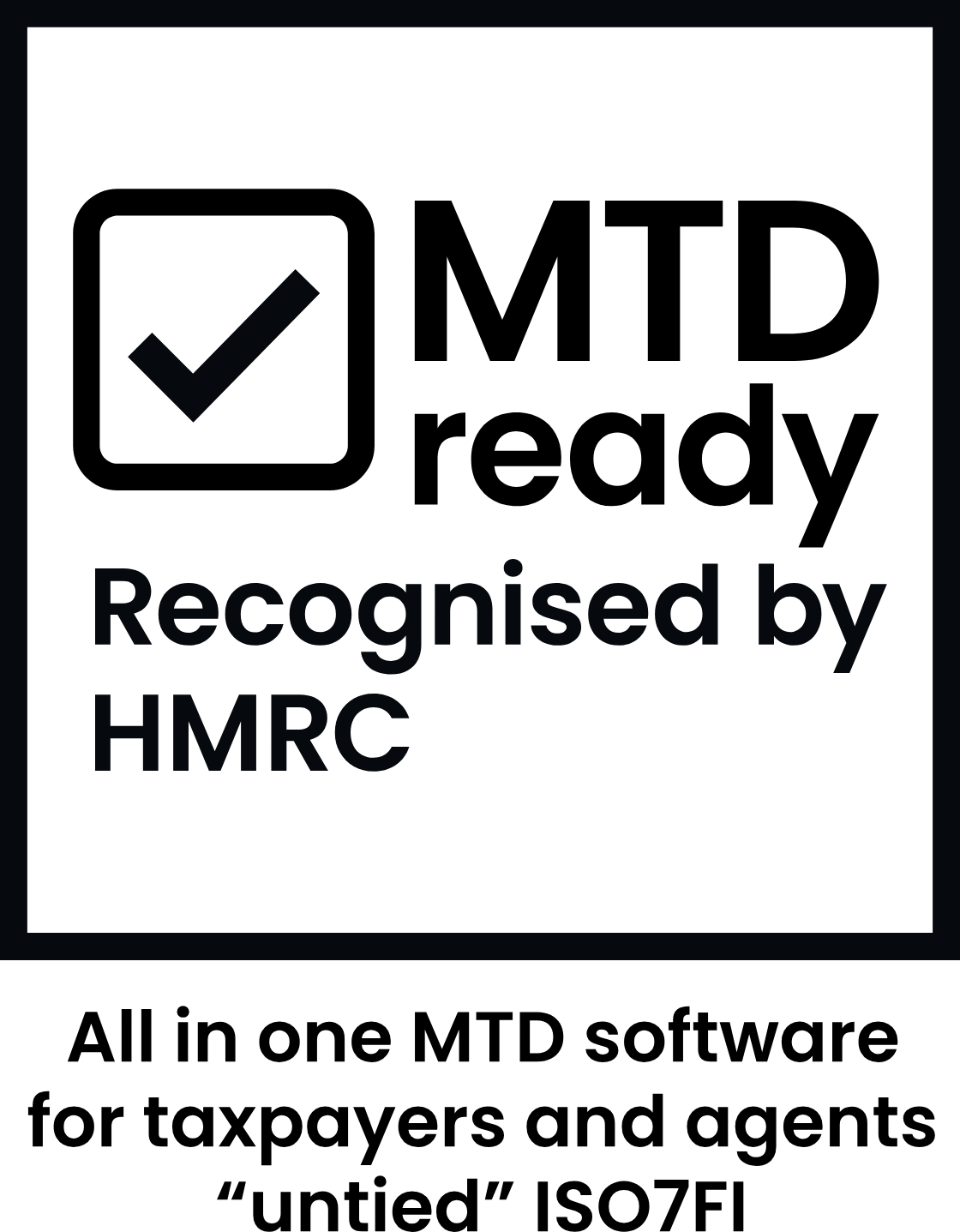 MTD ready - Recognised by HMRC - All in one MTD software for taxpayers and agents 