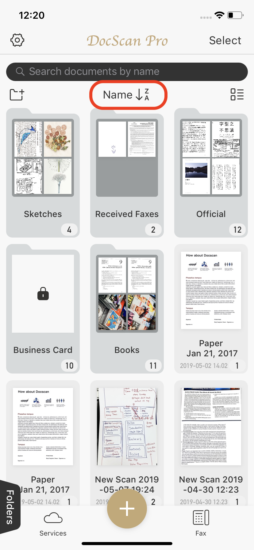 How To Change The Document Sorting Doc Scan Help