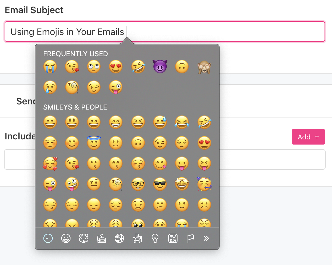 how do i do emojis on mac email