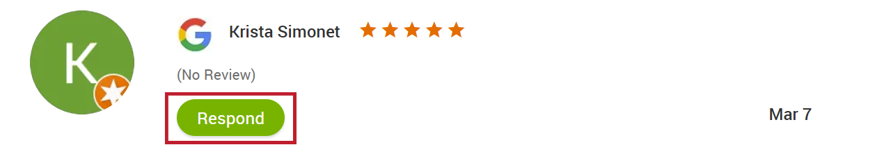 Review Response Interface