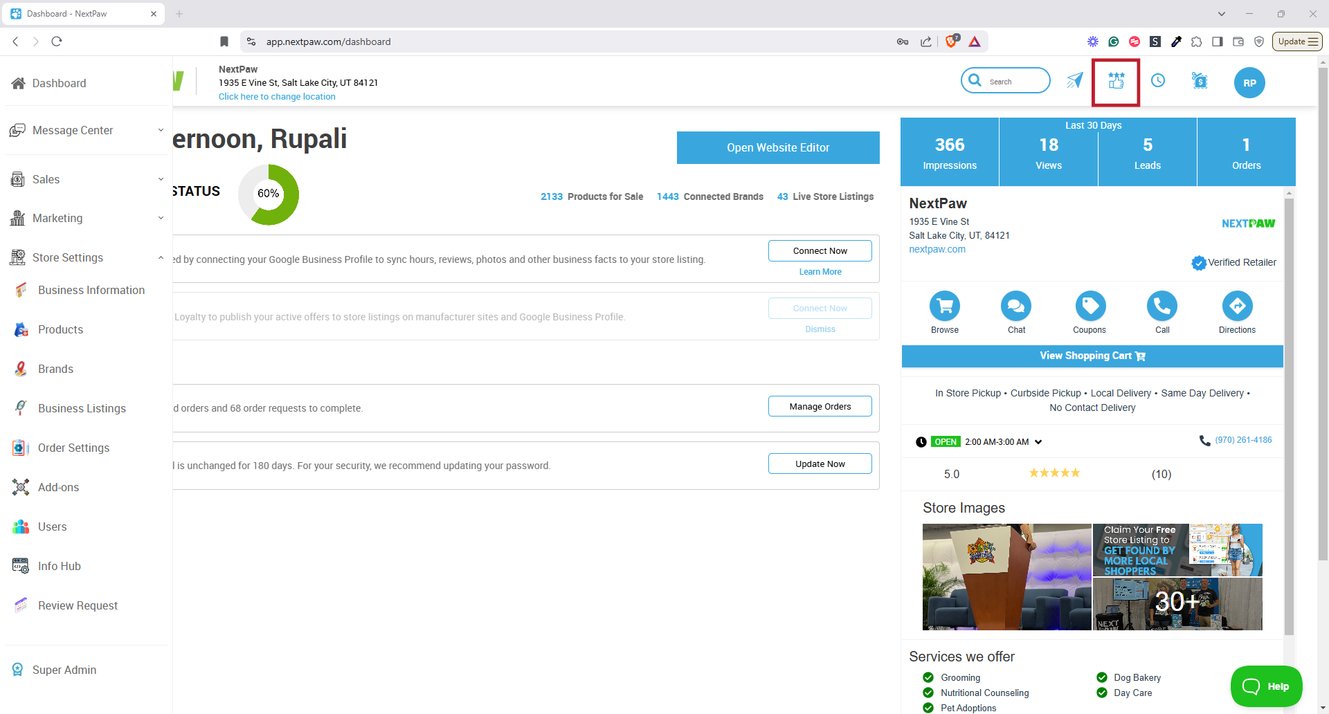 Request Review Feature