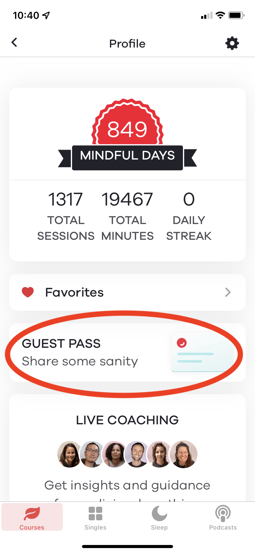 Share the Ten Percent Happier App Ten Percent Happier Knowledge Base