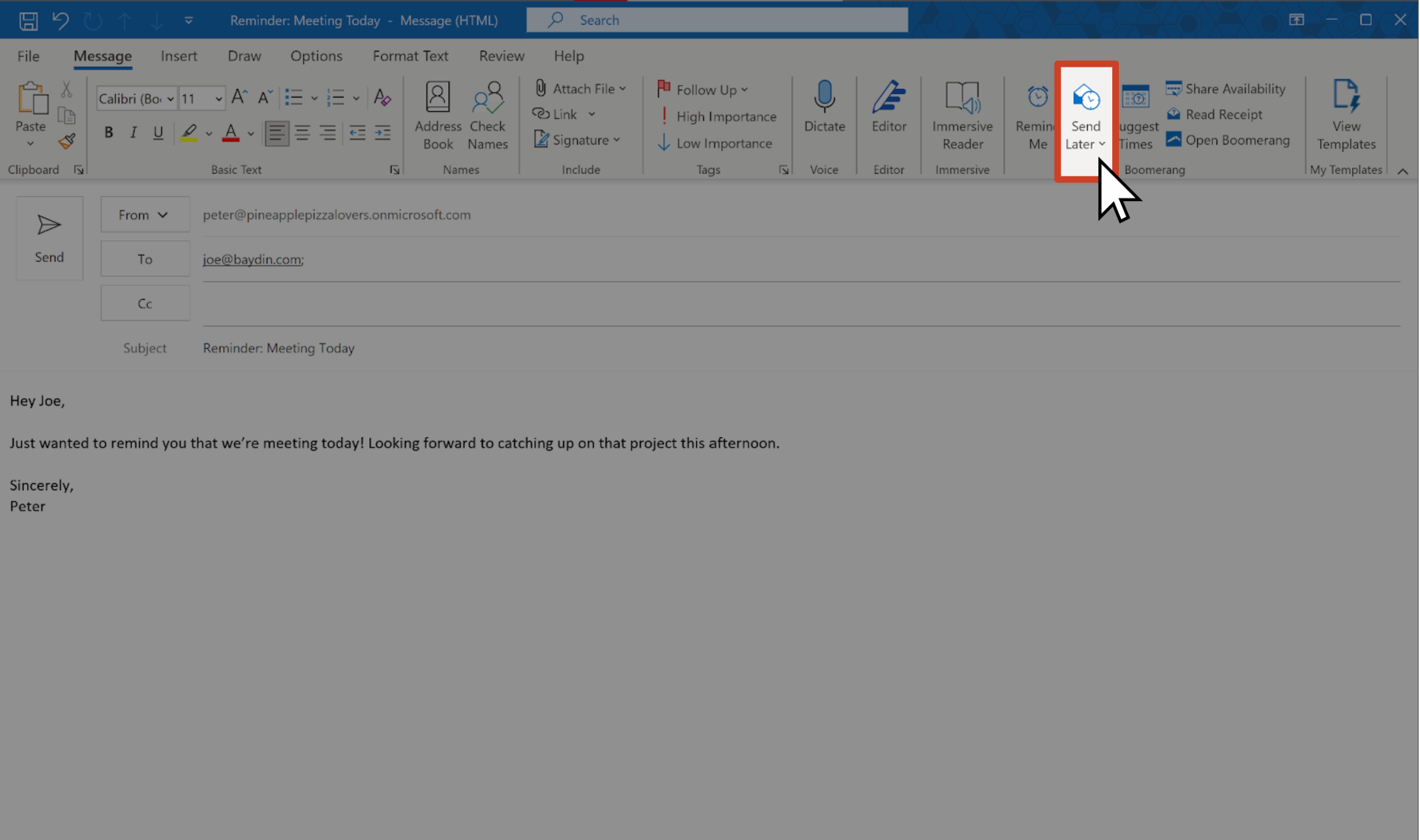 How to Compose a Message in Microsoft Outlook